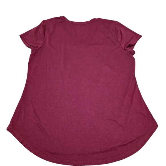 Apt. 9 Burgundy Graphic Tee - Sipping Wine Feeling Fine Size L - Picture 2 of 6